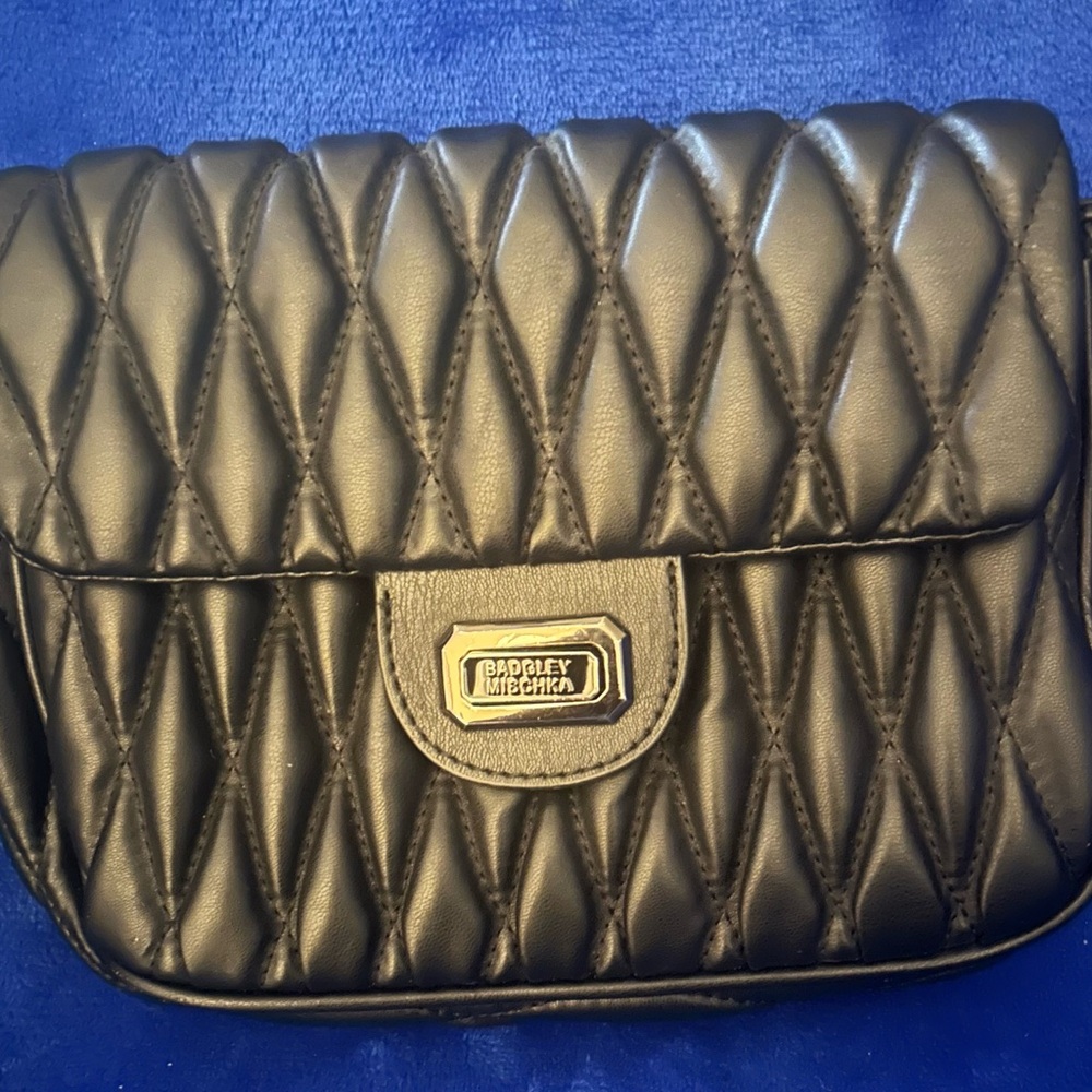 Badgley Mischka Black Quilted Handbag